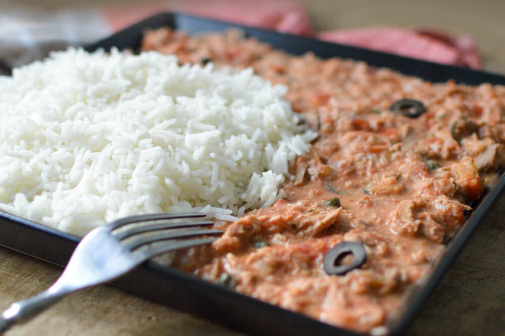 Thunfisch-Sauce mit Reis (High Protein) | FitnessFoodie.de